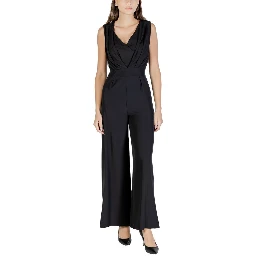 Black Polyester Jumpsuit