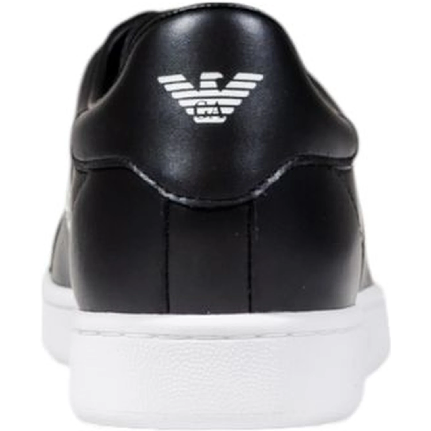 Black And White Leather Sneakers