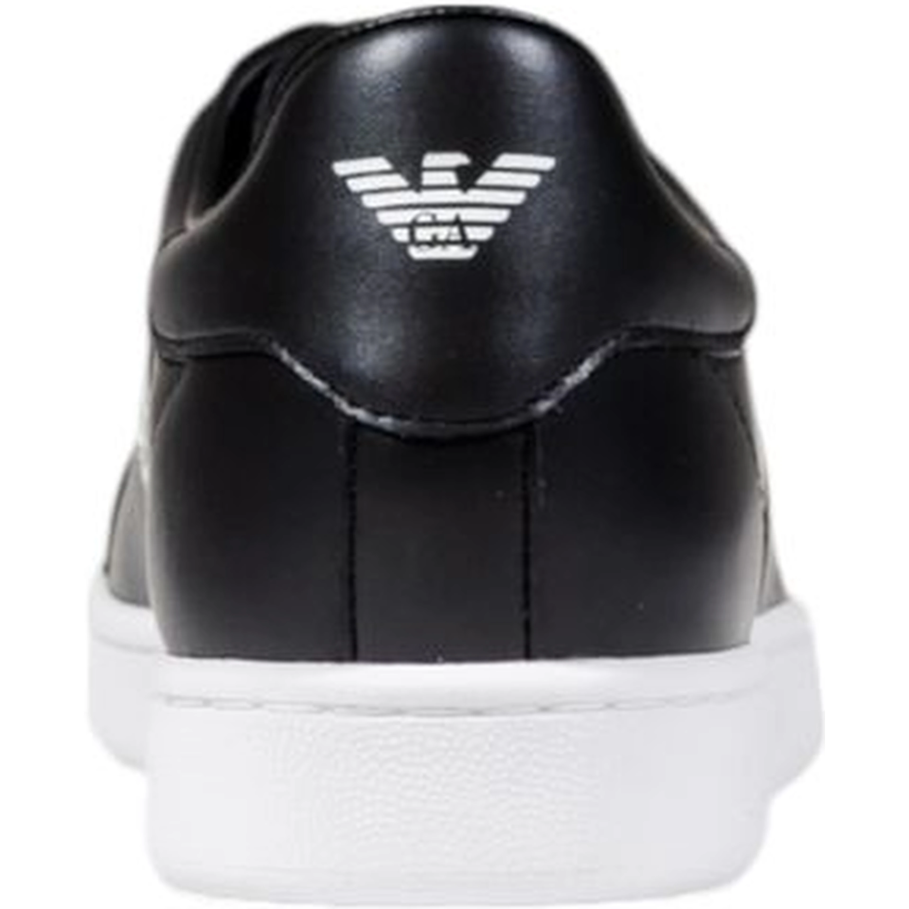 Black And White Leather Sneakers