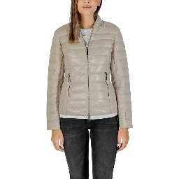Beige Polyamide Coat