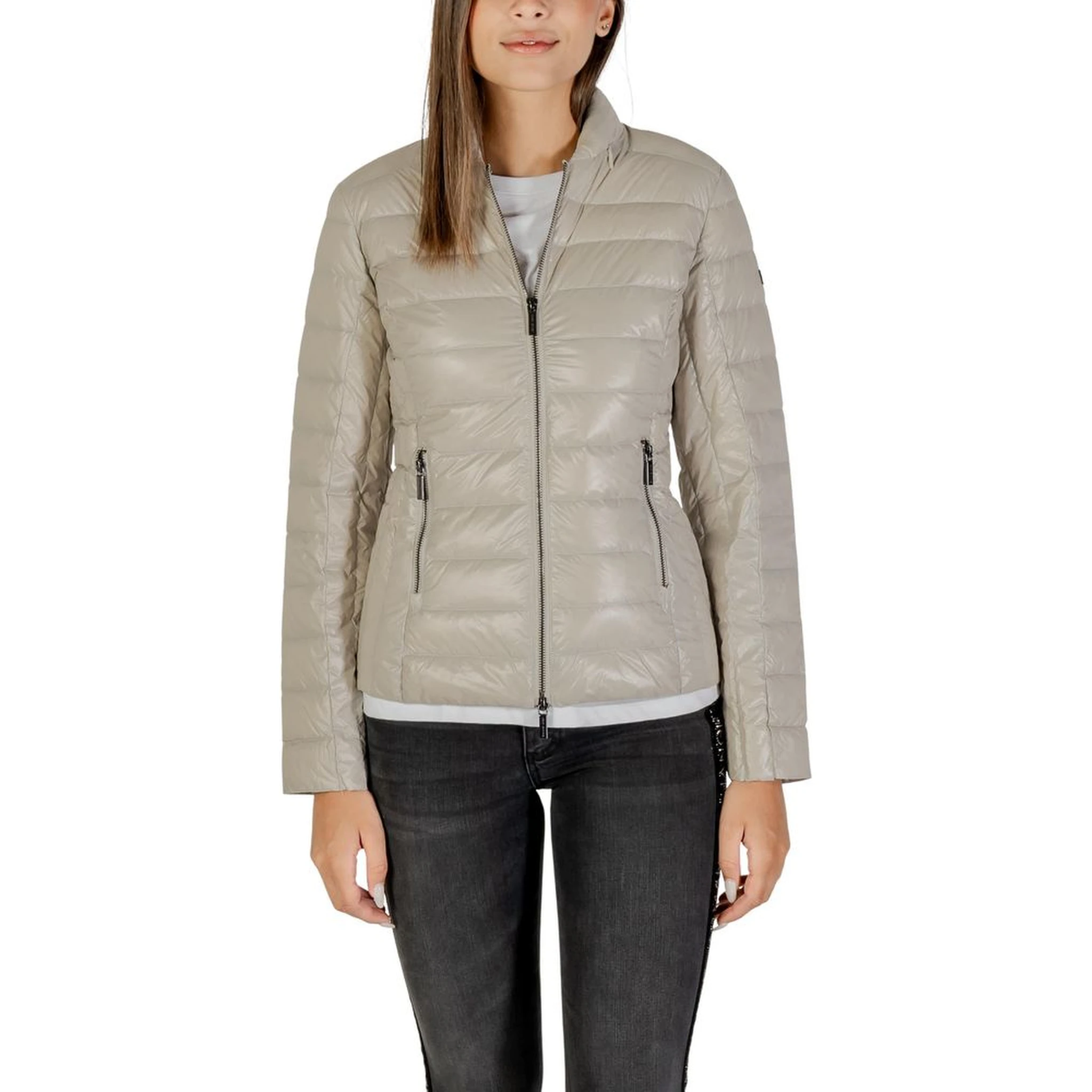 Beige Polyamide Coat