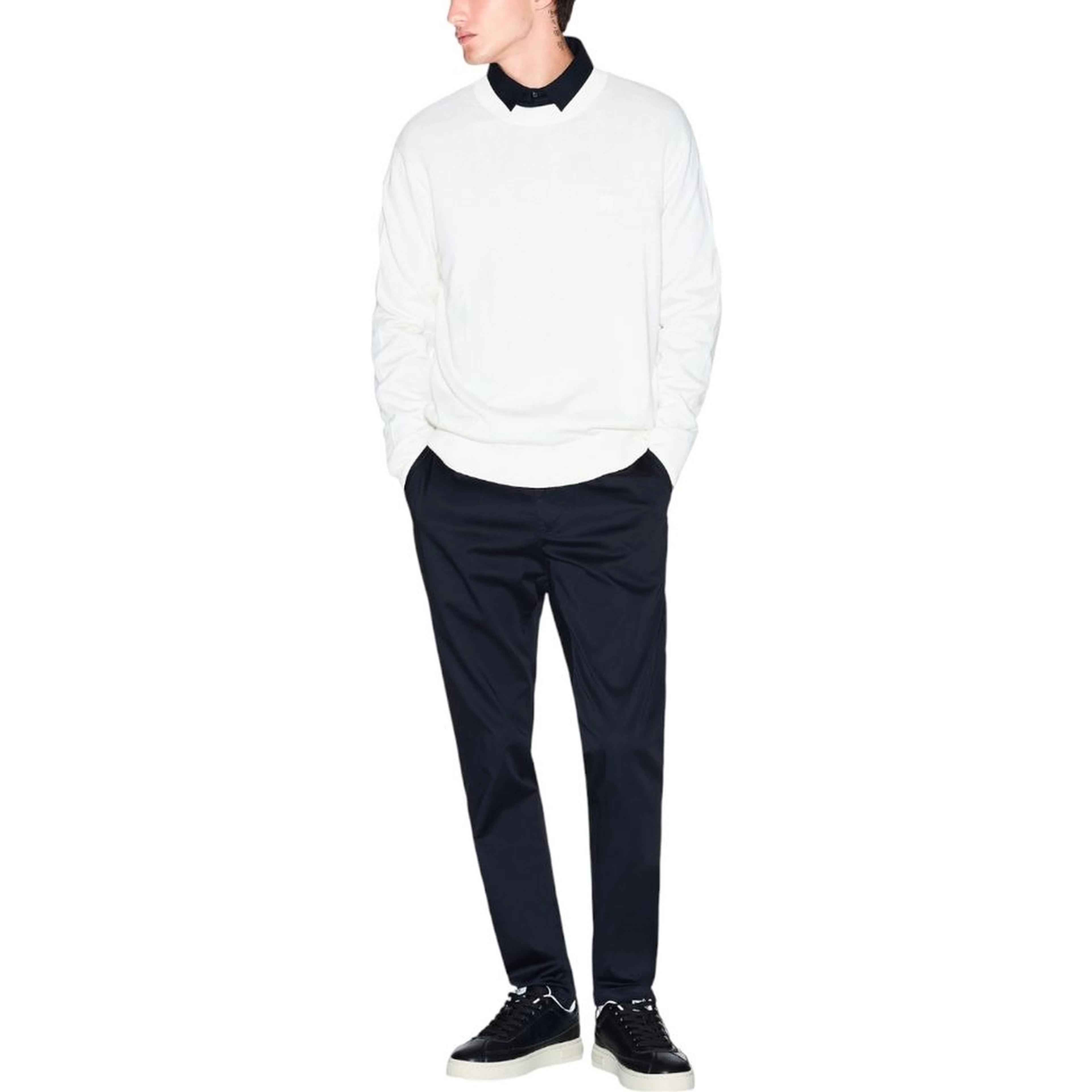 Cream Viscose Sweatshirt