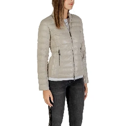 Beige Polyamide Coat