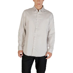 Gray Cotton Pattern Shirt