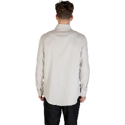 Gray Cotton Pattern Shirt