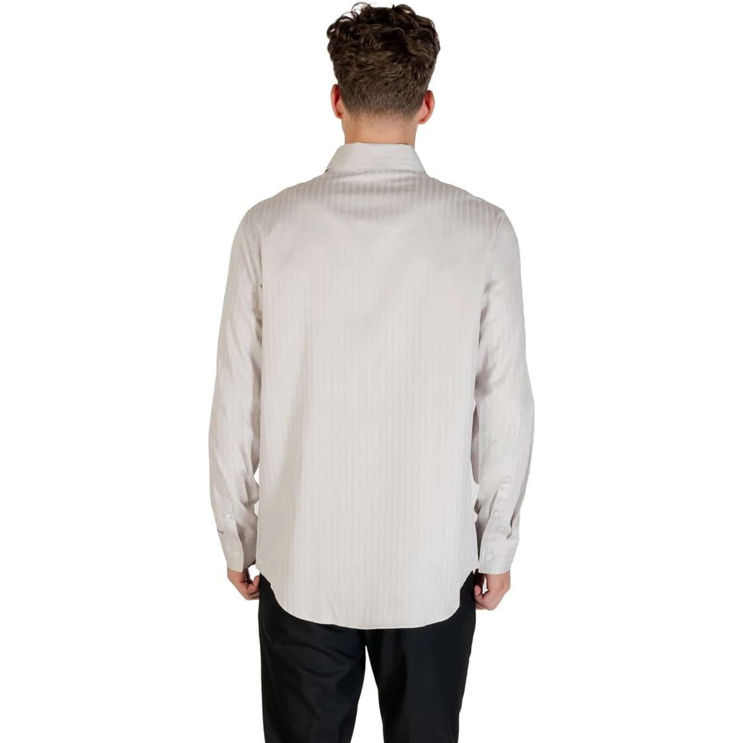 Gray Cotton Pattern Shirt