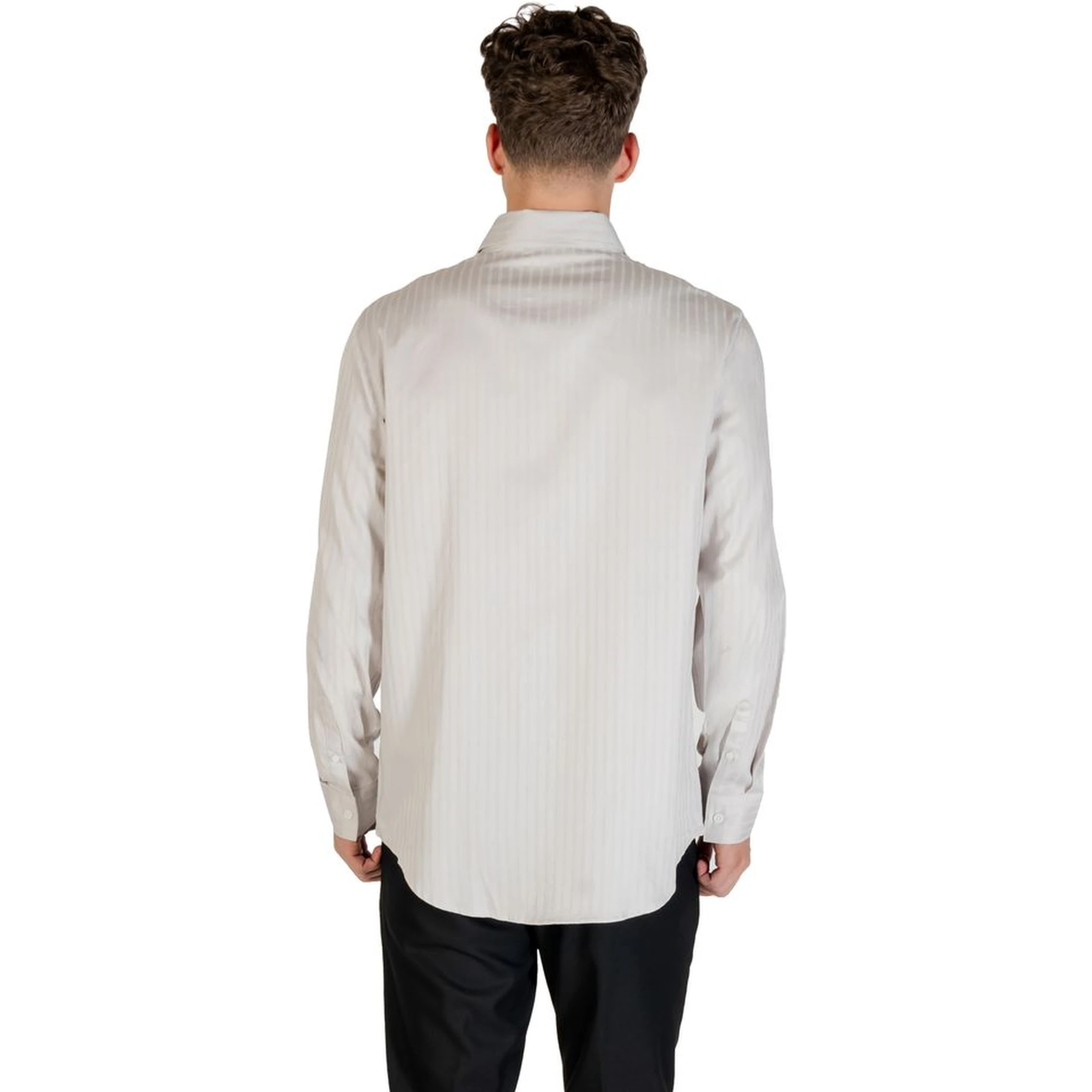 Gray Cotton Pattern Shirt