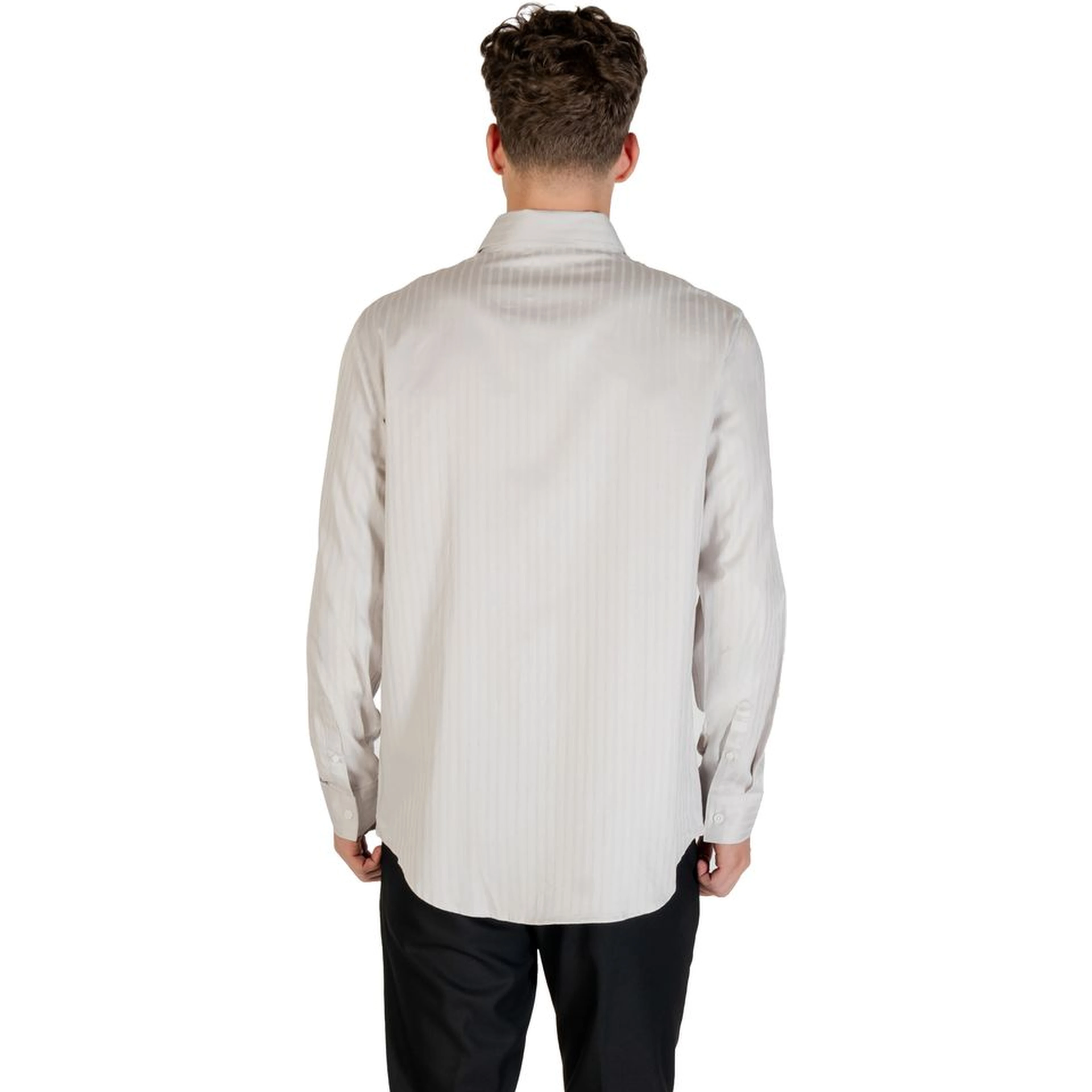 Gray Cotton Pattern Shirt