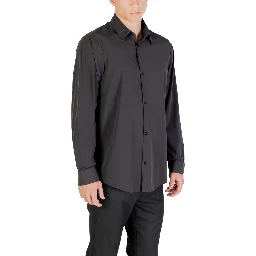 Black Elastane Dress Shirt