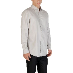Gray Cotton Pattern Shirt