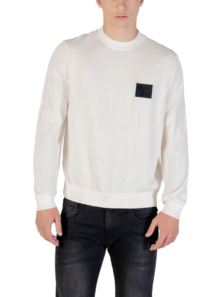 White Marabou Sweatshirt