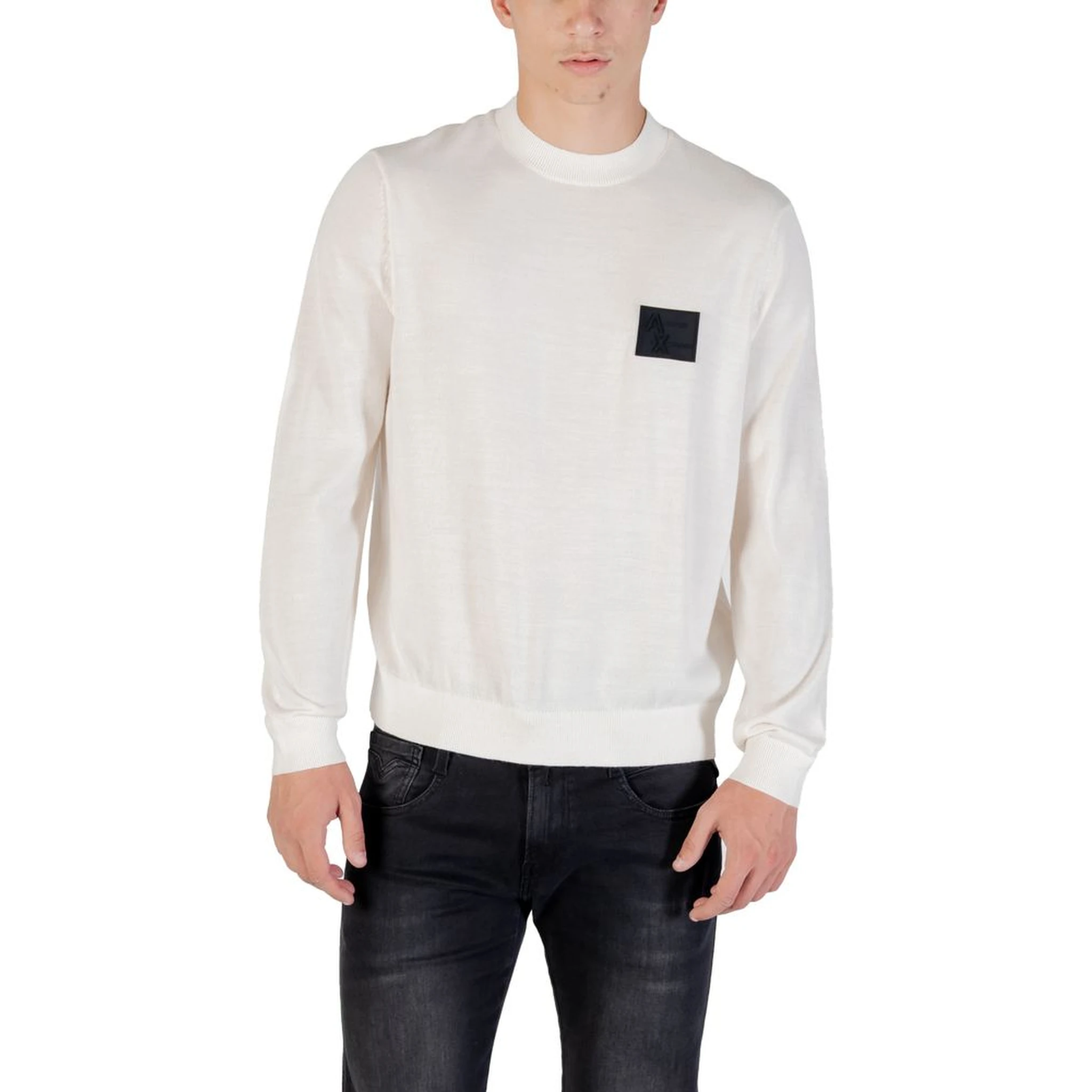 White Marabou Sweatshirt