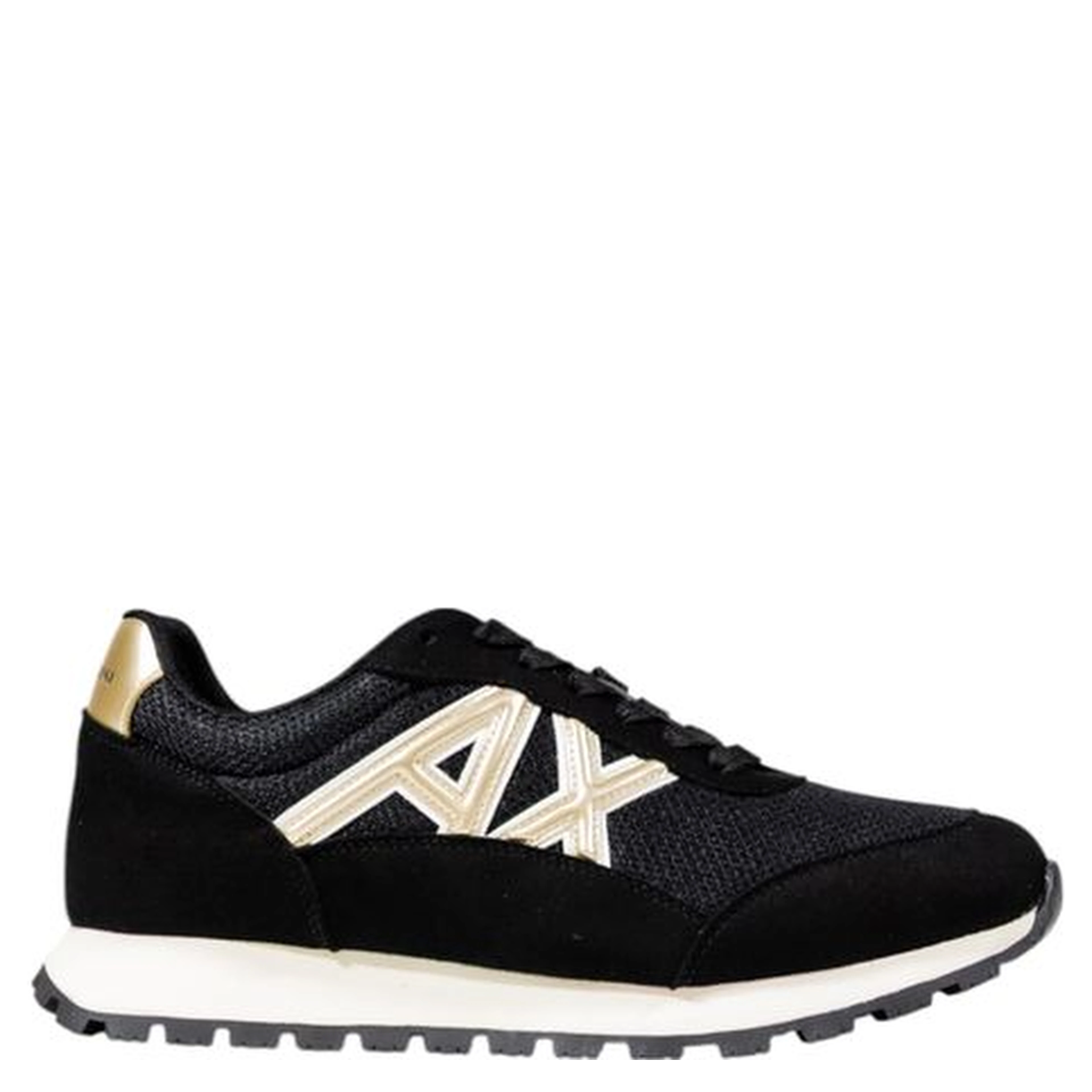 Bicolor Polyester Athletic Sneakers