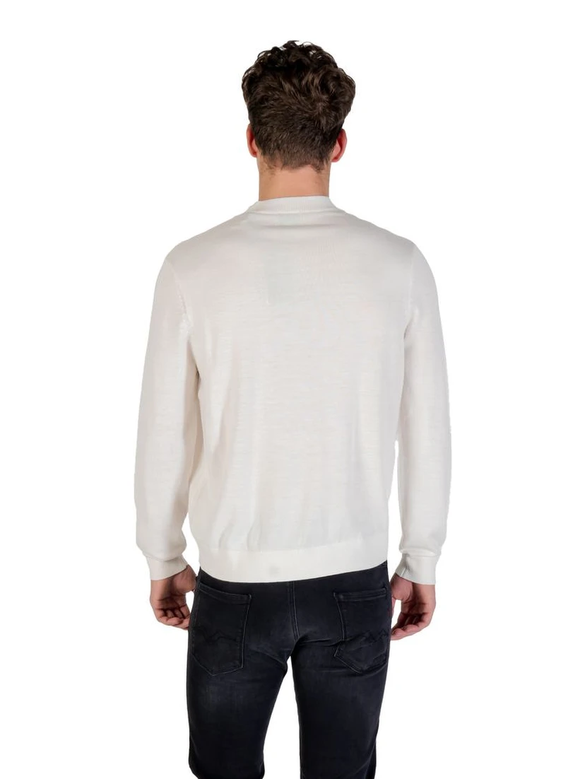 White Marabou Sweatshirt