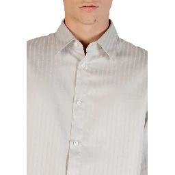 Gray Cotton Pattern Shirt