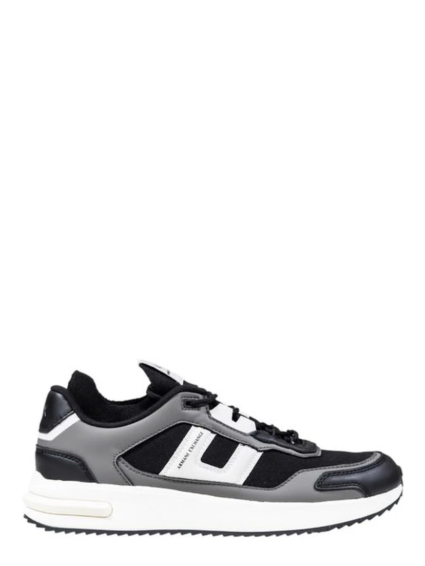 Bicolor Polyester Athletic Sneakers