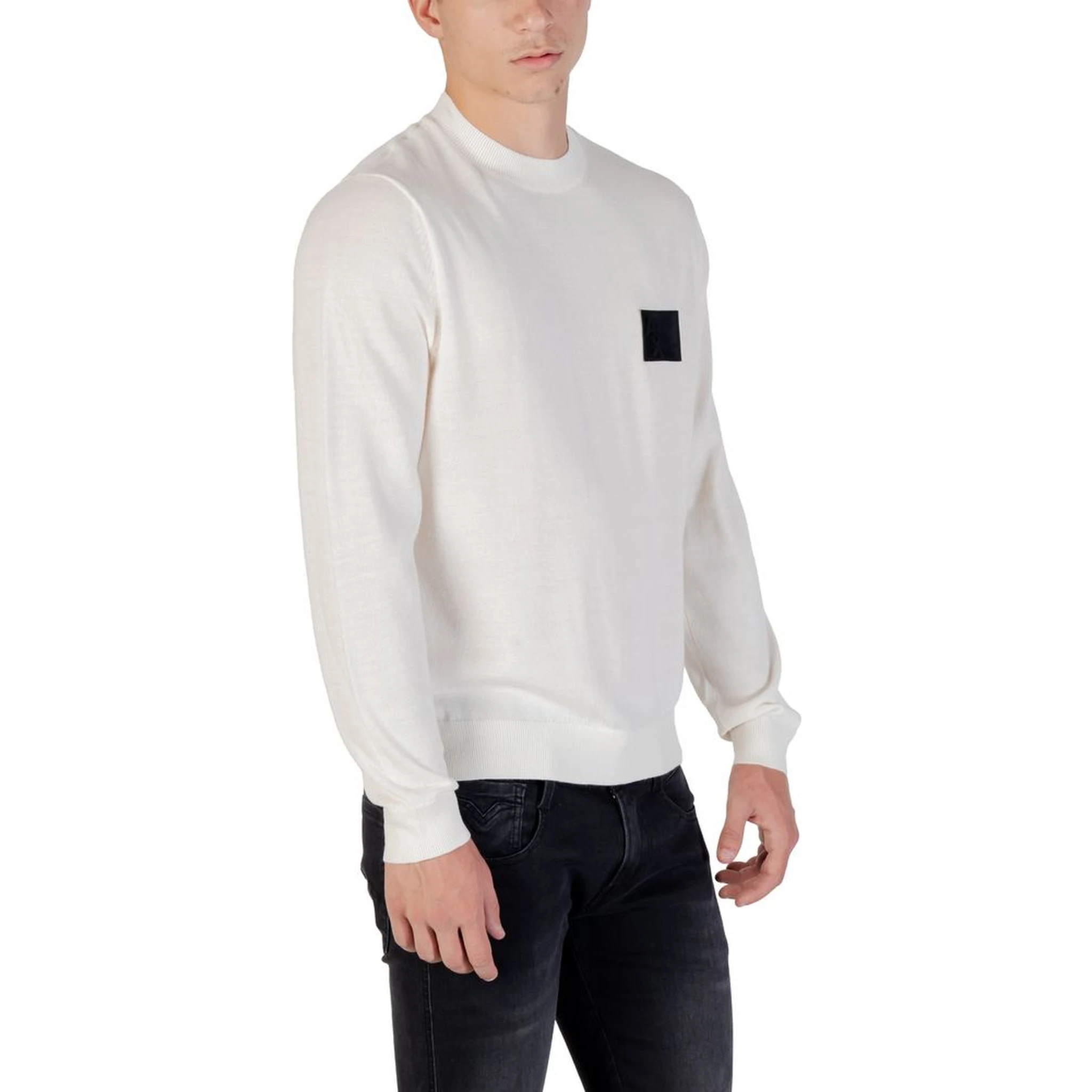 White Marabou Sweatshirt