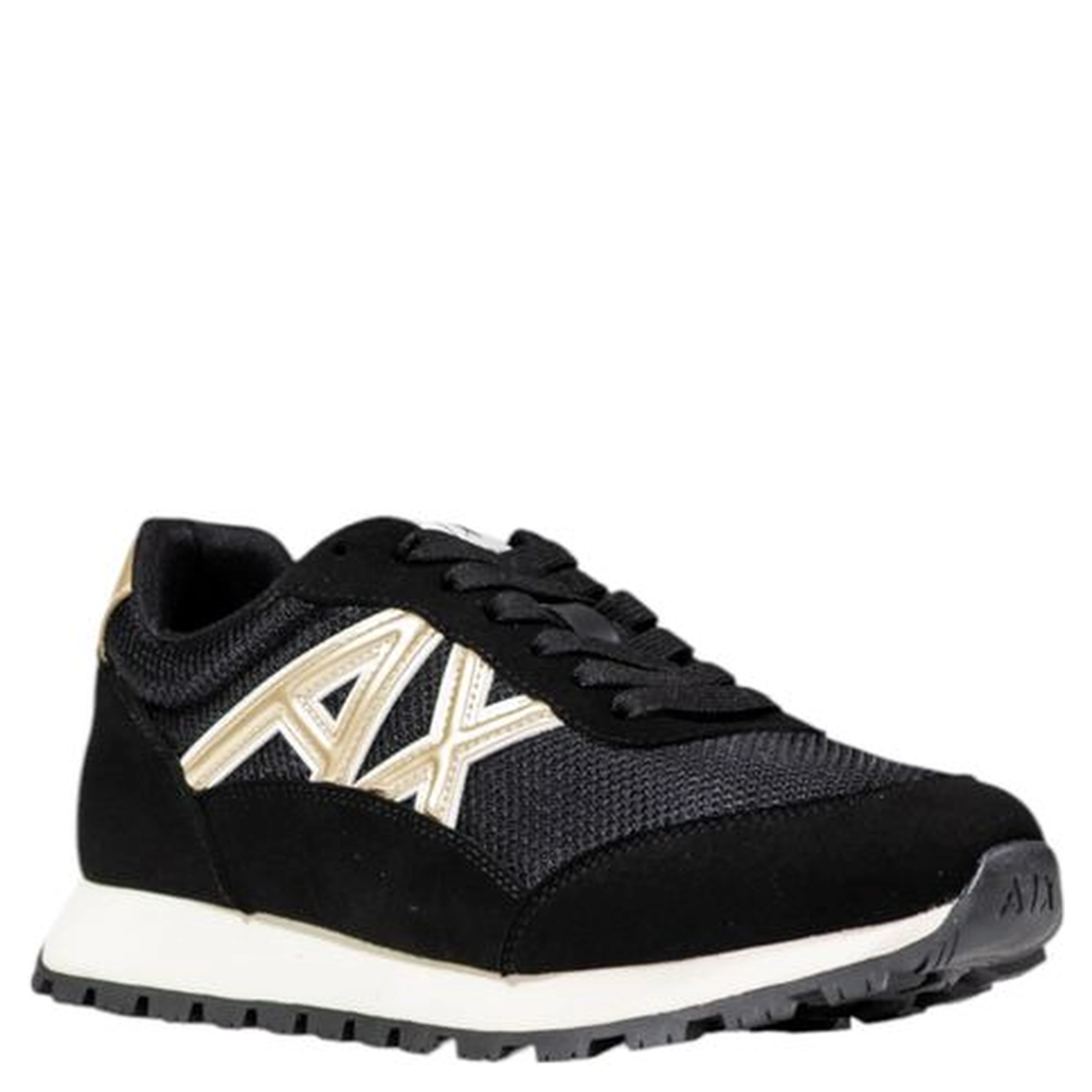 Bicolor Polyester Athletic Sneakers