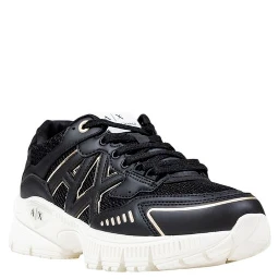 Bicolor Polyester Athletic Sneakers