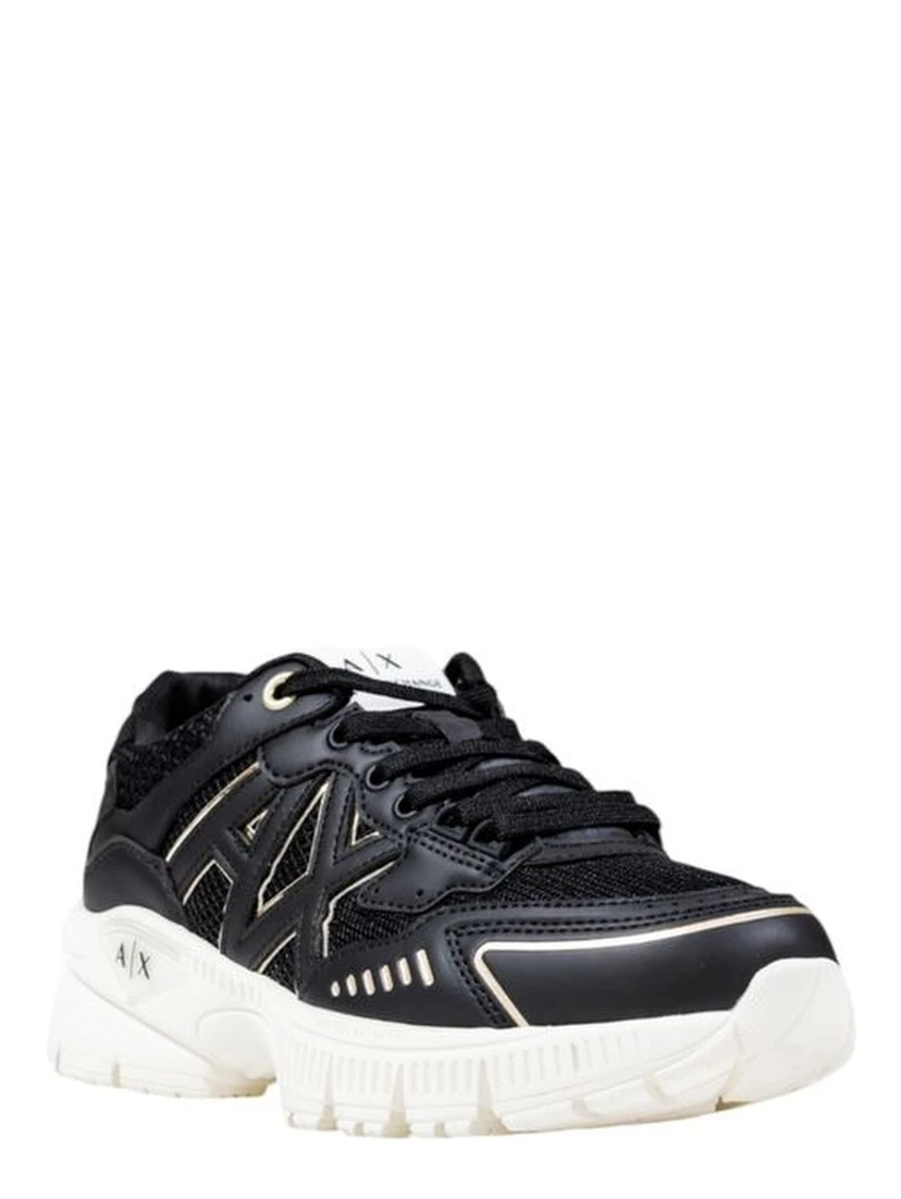 Bicolor Polyester Athletic Sneakers