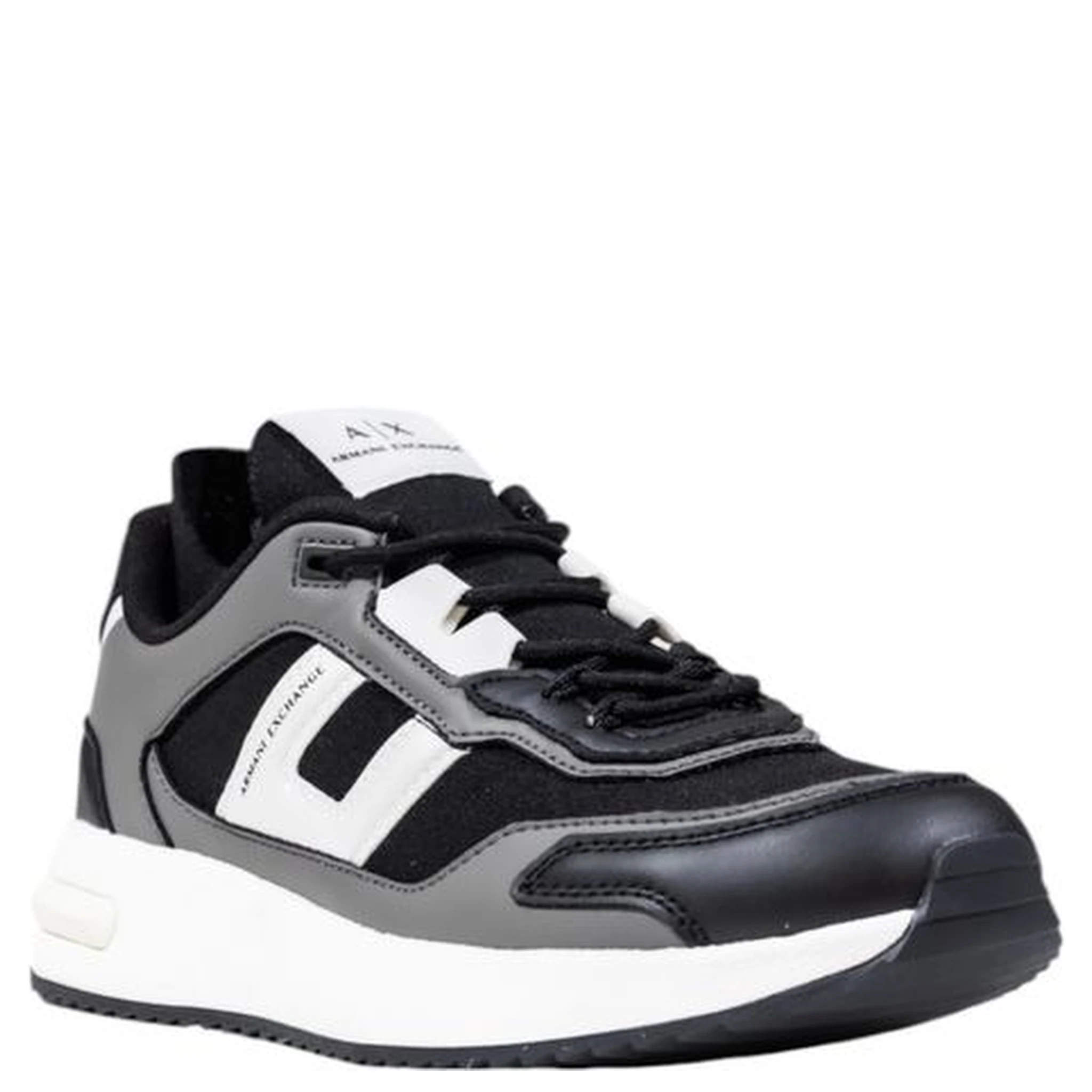 Bicolor Polyester Athletic Sneakers