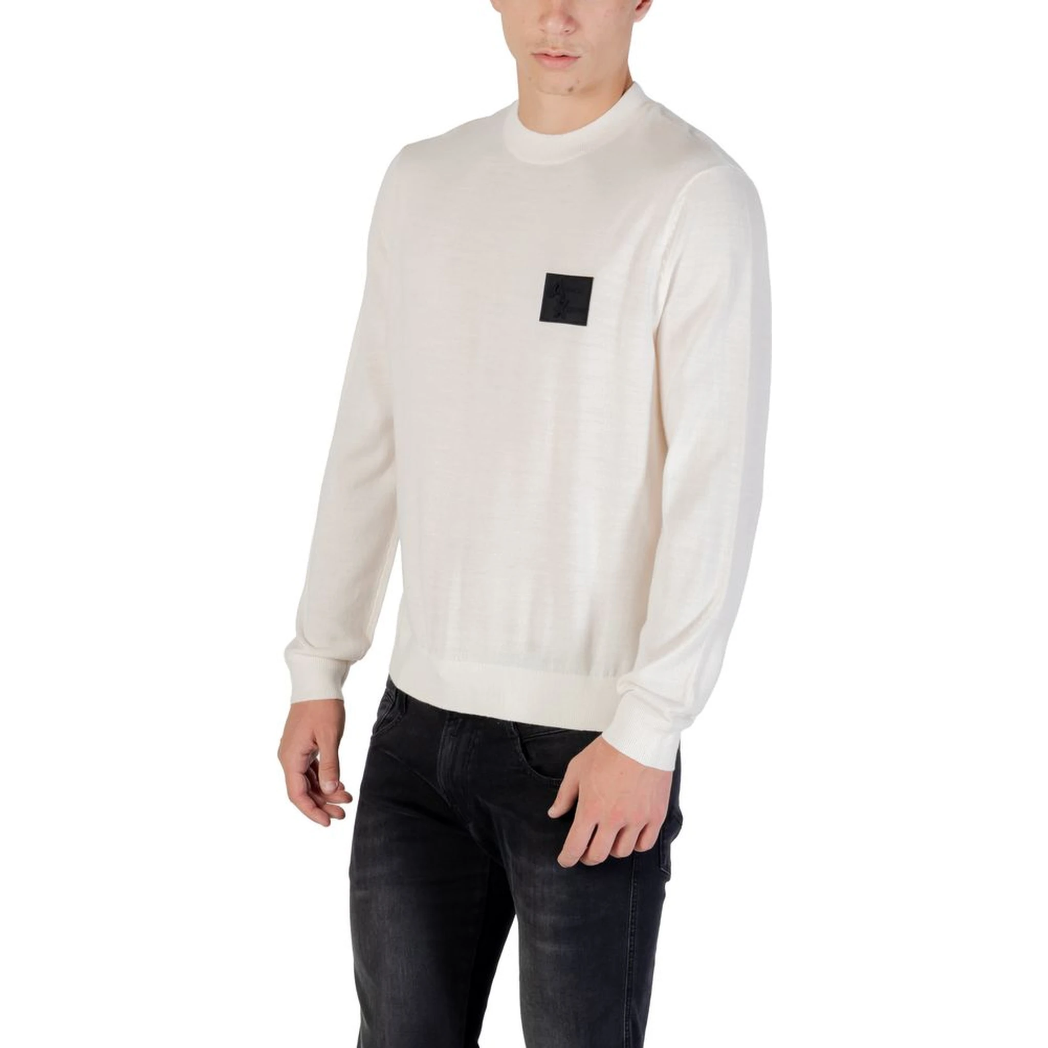 White Marabou Sweatshirt
