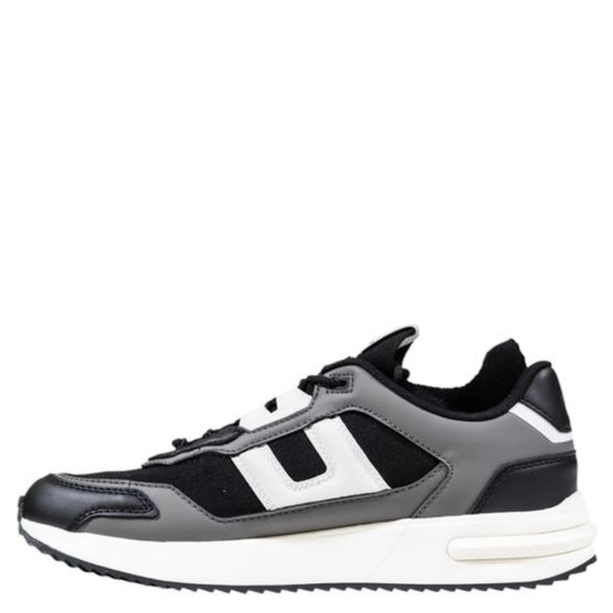 Bicolor Polyester Athletic Sneakers