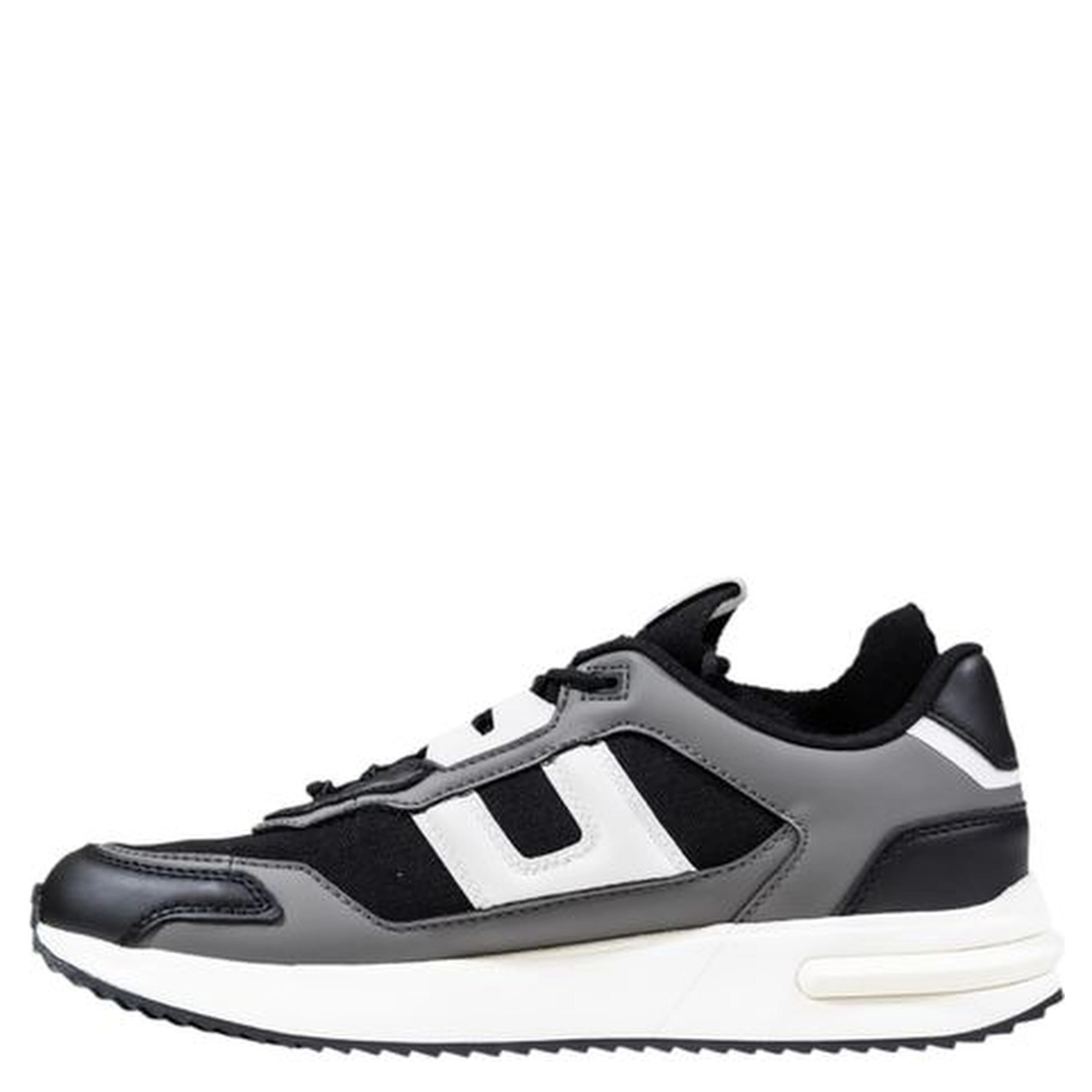 Bicolor Polyester Athletic Sneakers