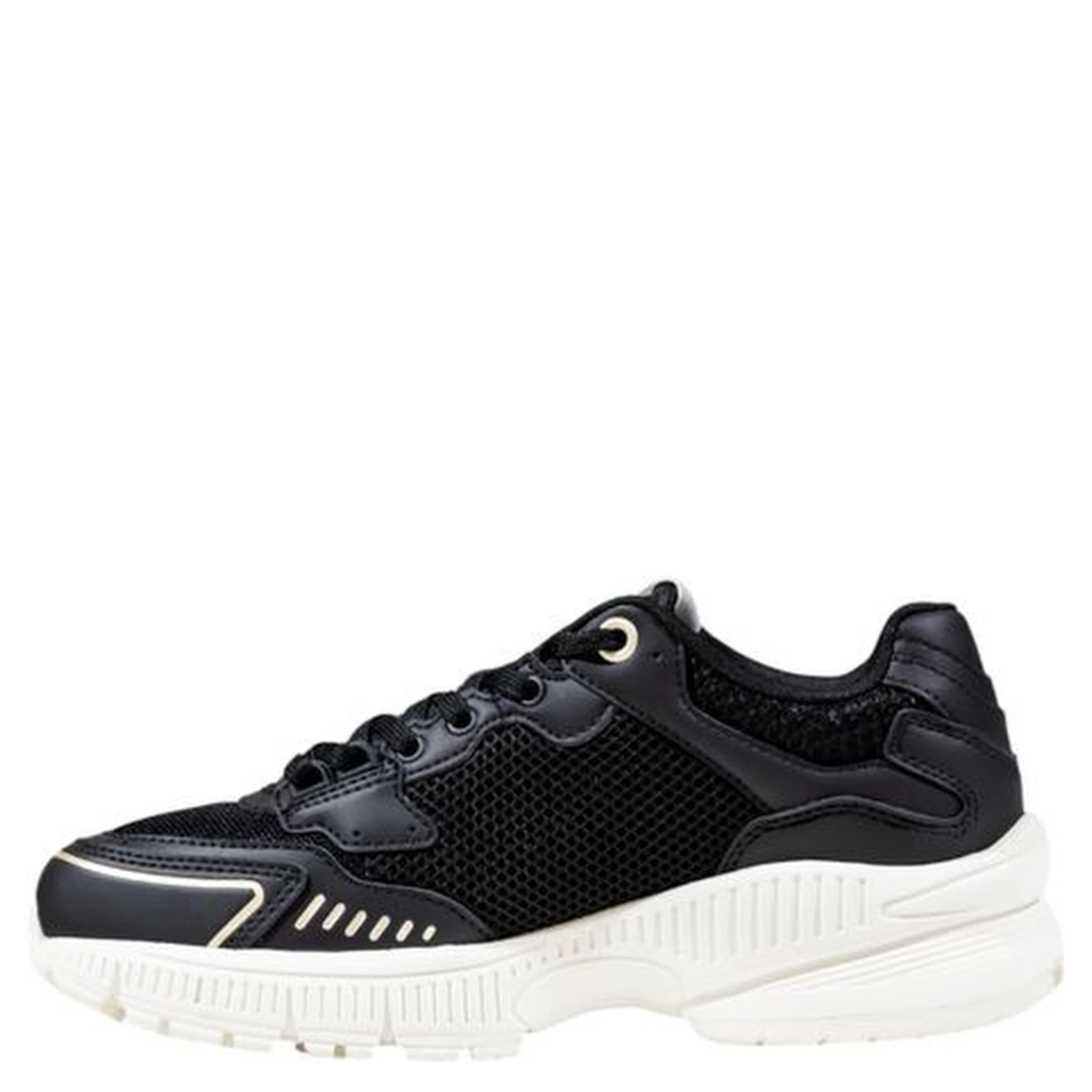 Bicolor Polyester Athletic Sneakers