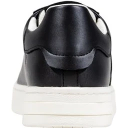 Black Polyester Low Top Sneakers