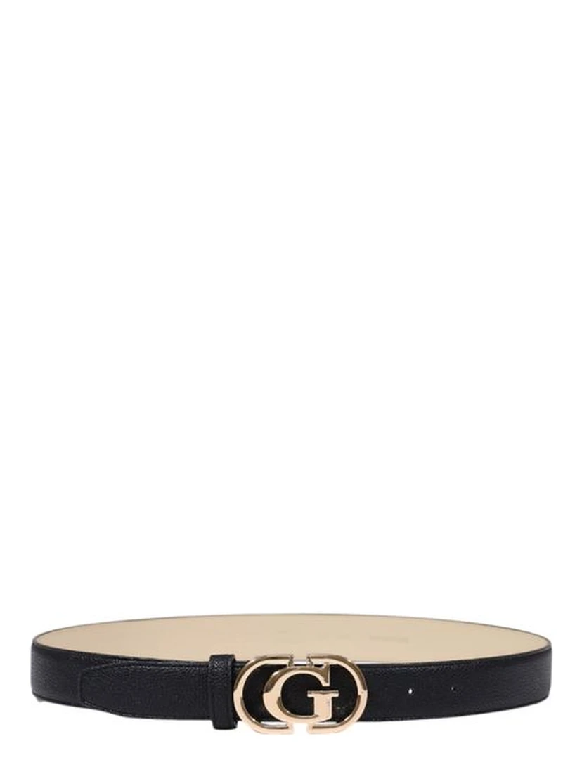 Black Polyester Thin Belt