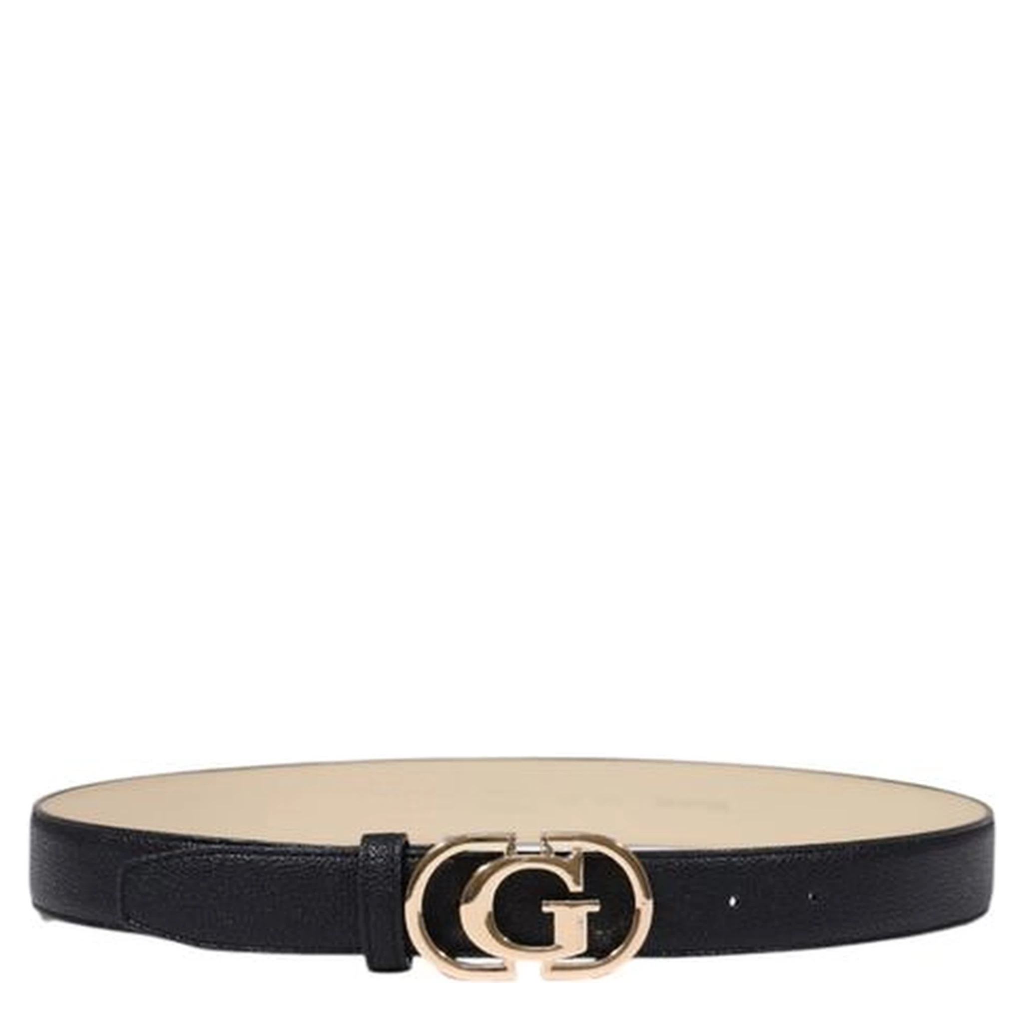 Black Polyester Thin Belt