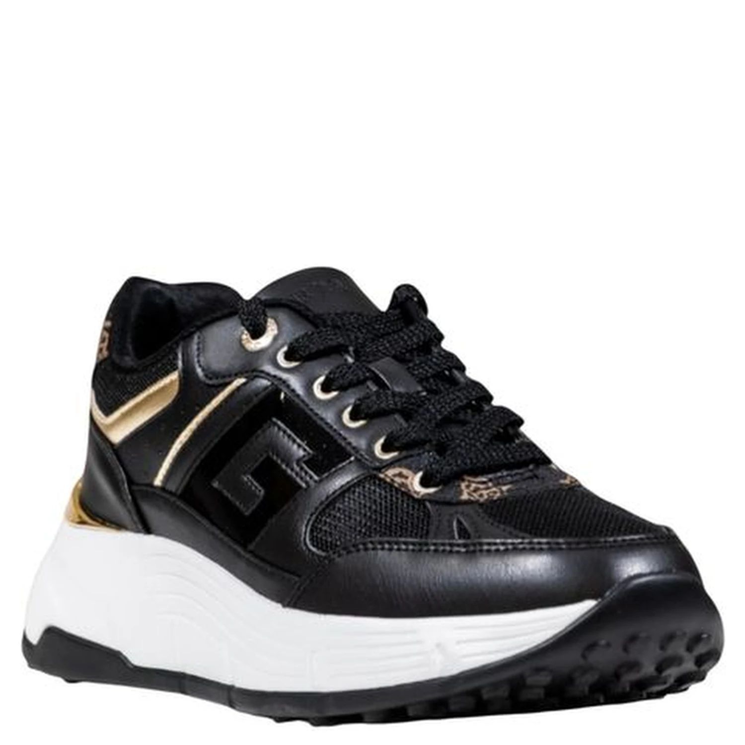 Black Polyethylene Chunky Sneakers