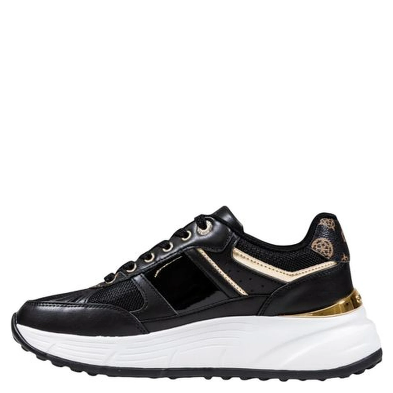 Black Polyethylene Chunky Sneakers