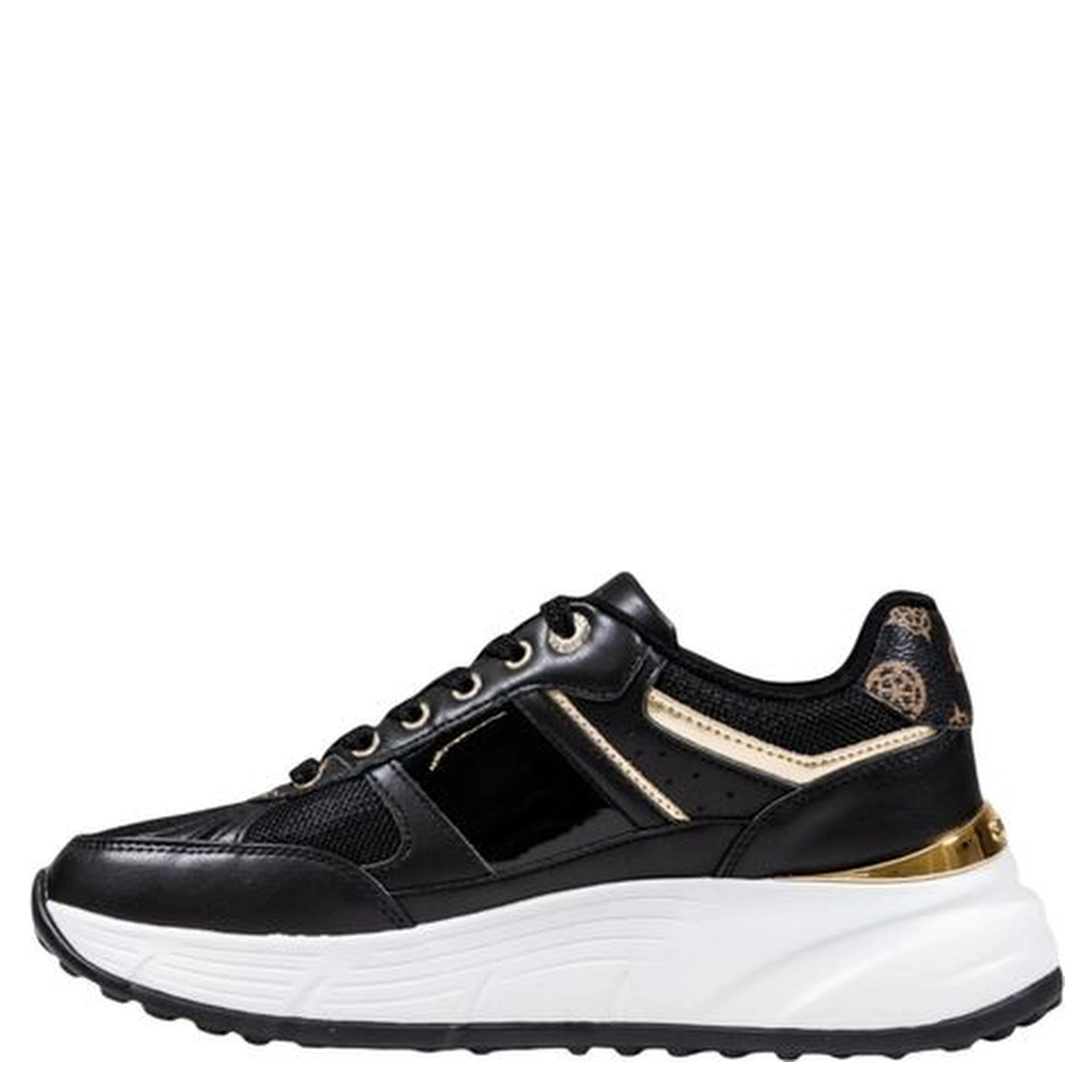 Black Polyethylene Chunky Sneakers