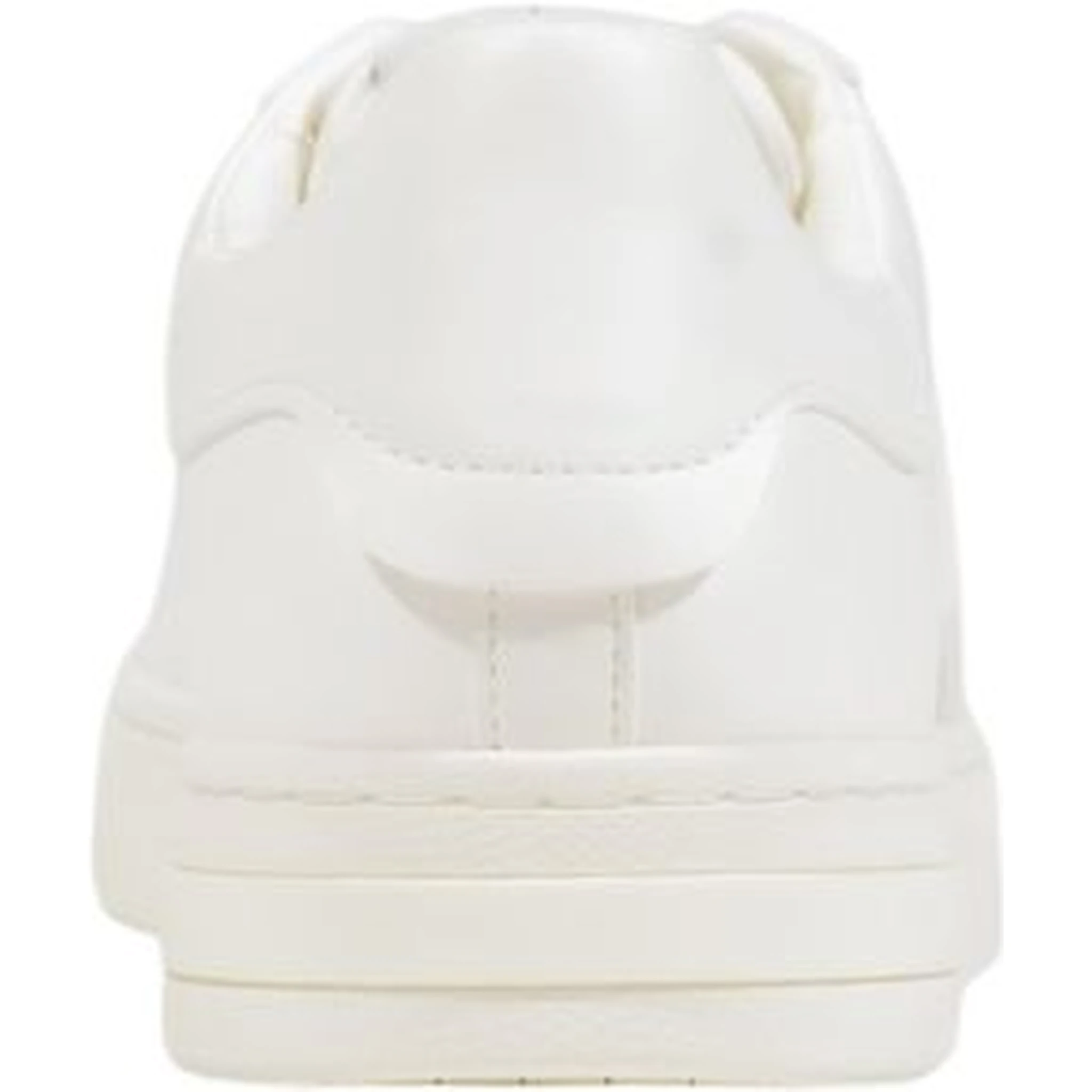 White Polyester Low Top Sneakers