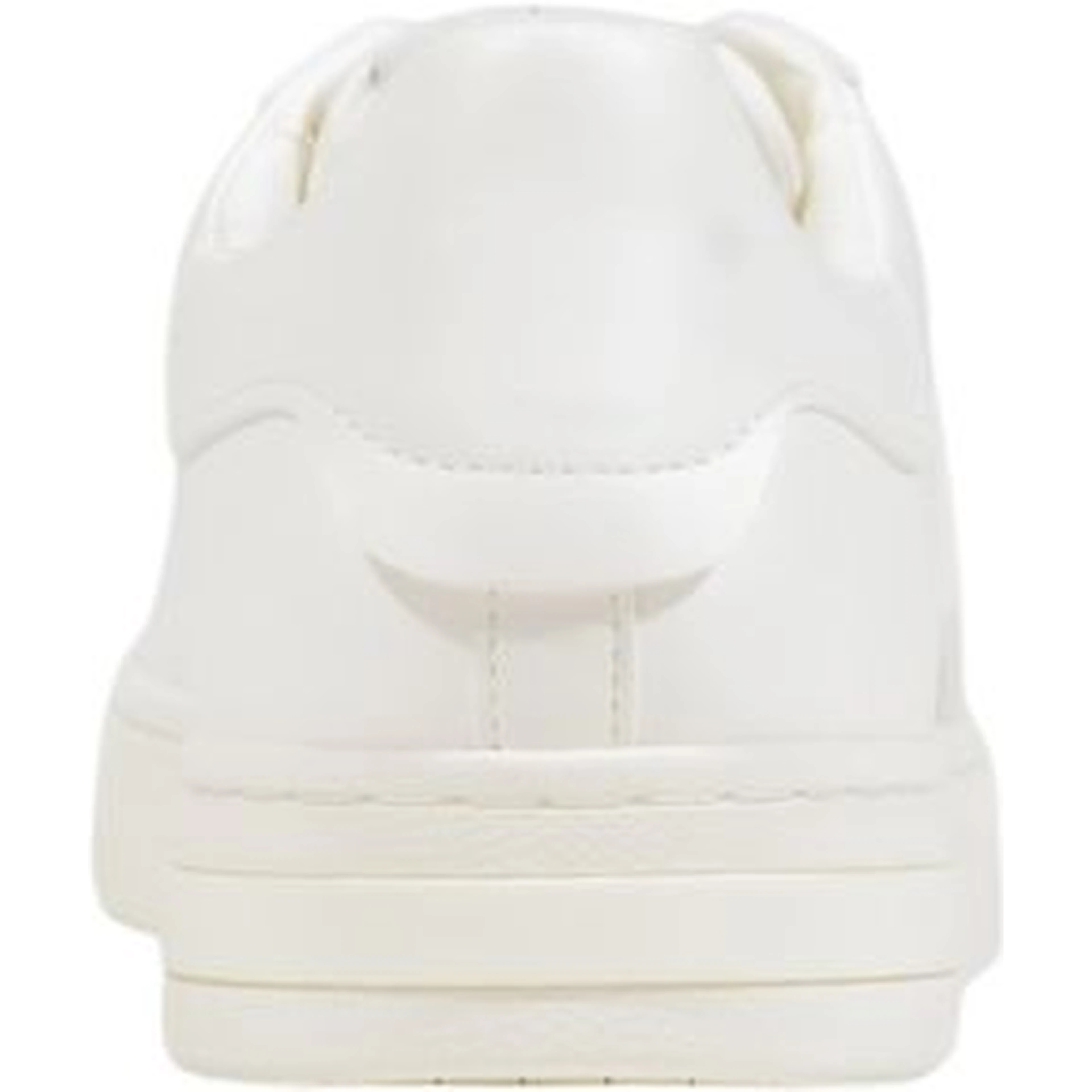 White Polyester Low Top Sneakers
