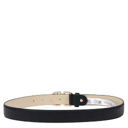 Black Polyester Thin Belt