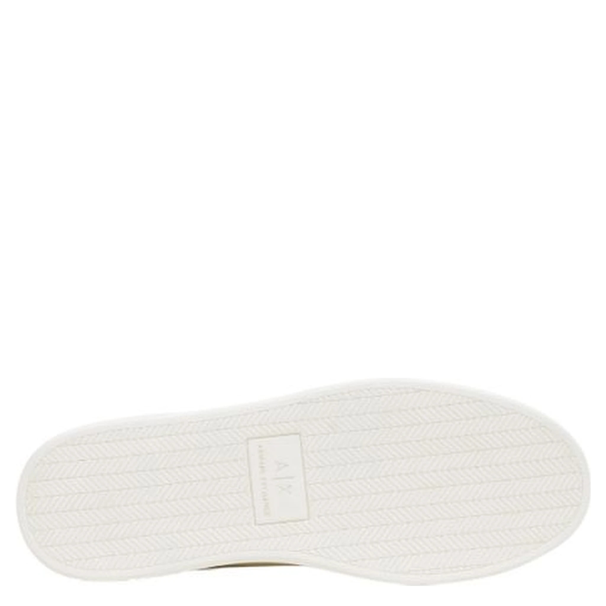White Polyester Low Top Sneakers