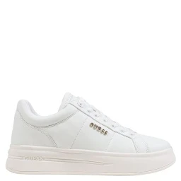 White Polyethylene Platform Sneakers