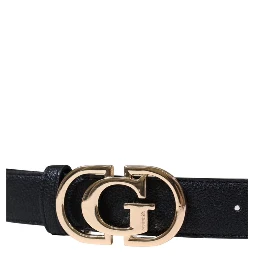 Black Polyester Thin Belt