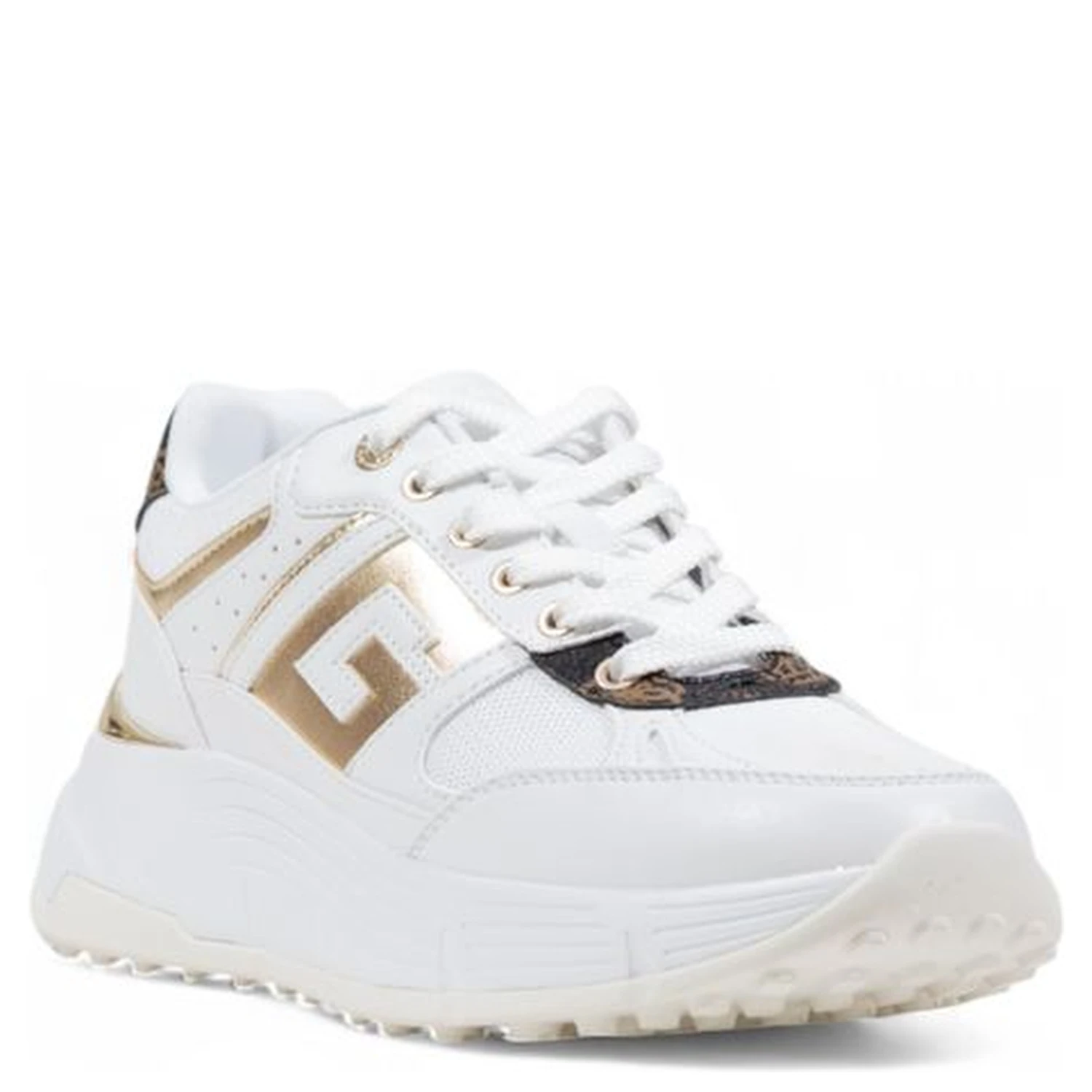 White Polyethylene Chunky Sneakers