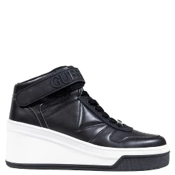 Black Polyethylene Platform Sneakers