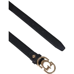 Black Polyester Thin Belt