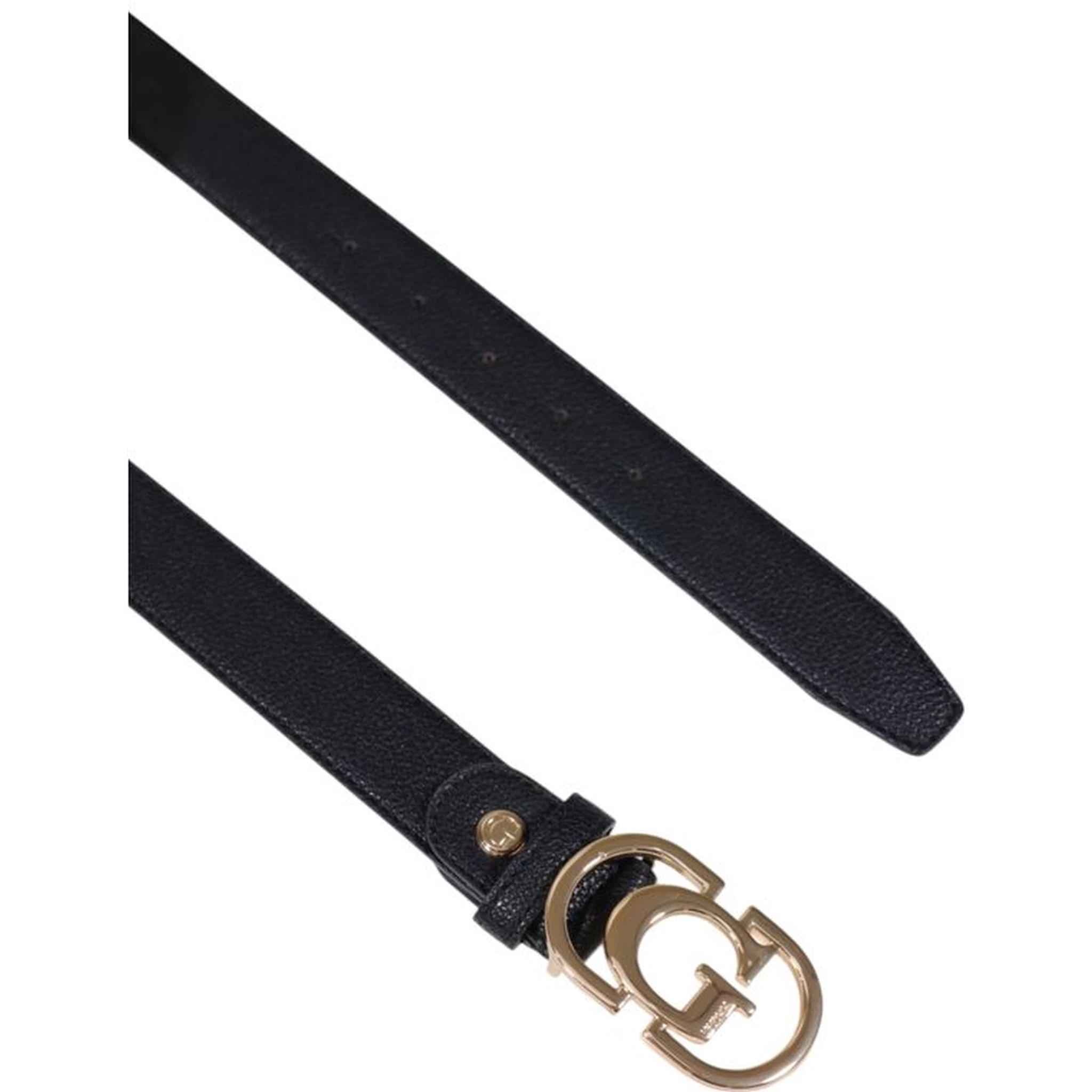 Black Polyester Thin Belt