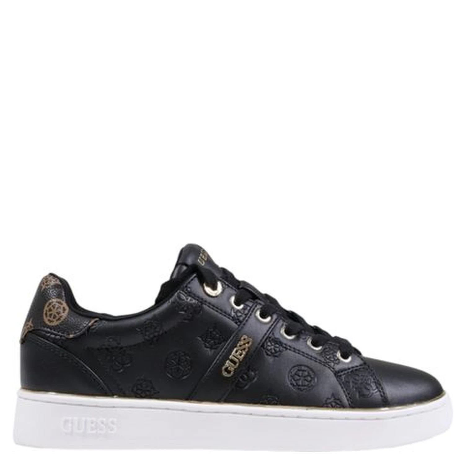 Black Polyethylene Low Top Sneakers