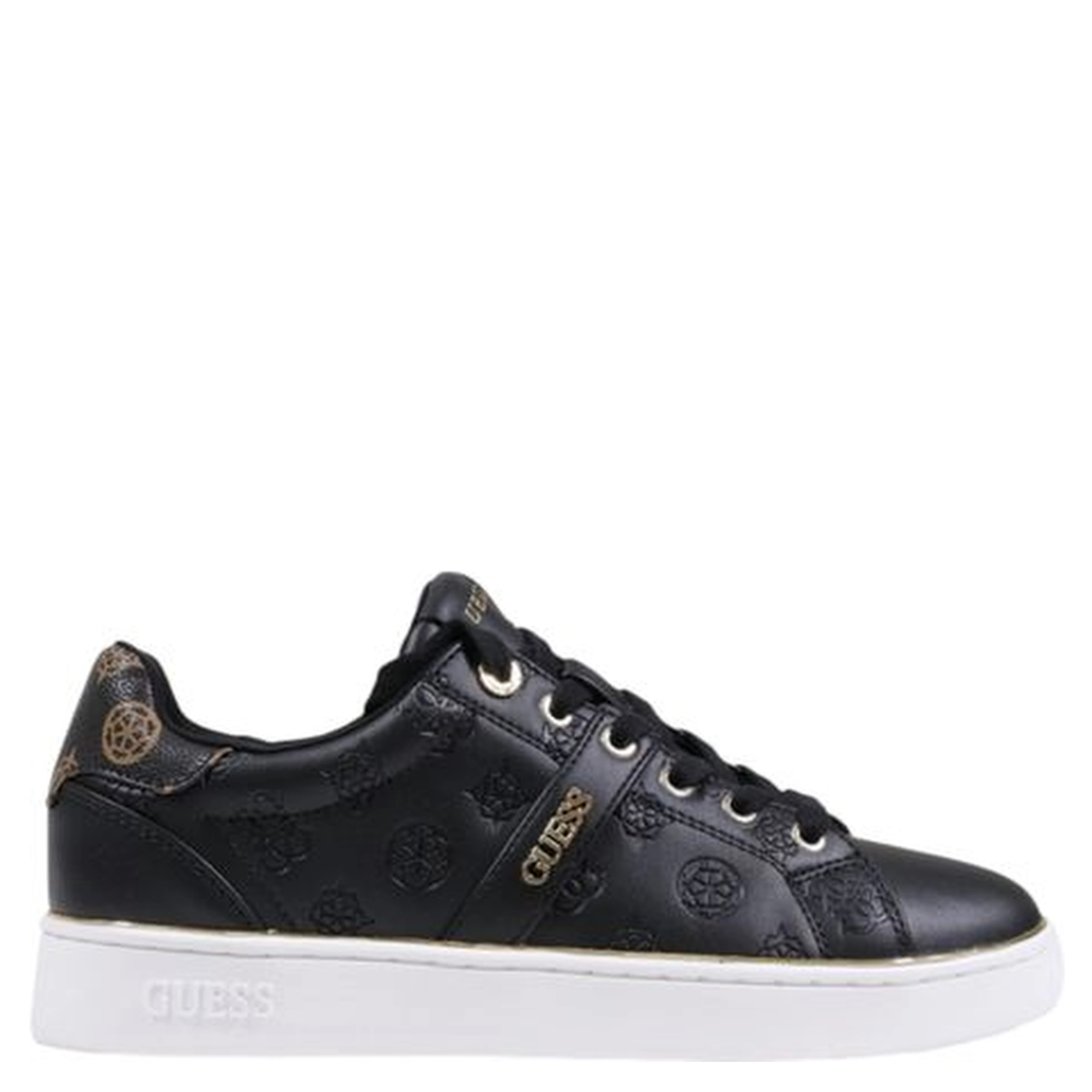 Black Polyethylene Low Top Sneakers