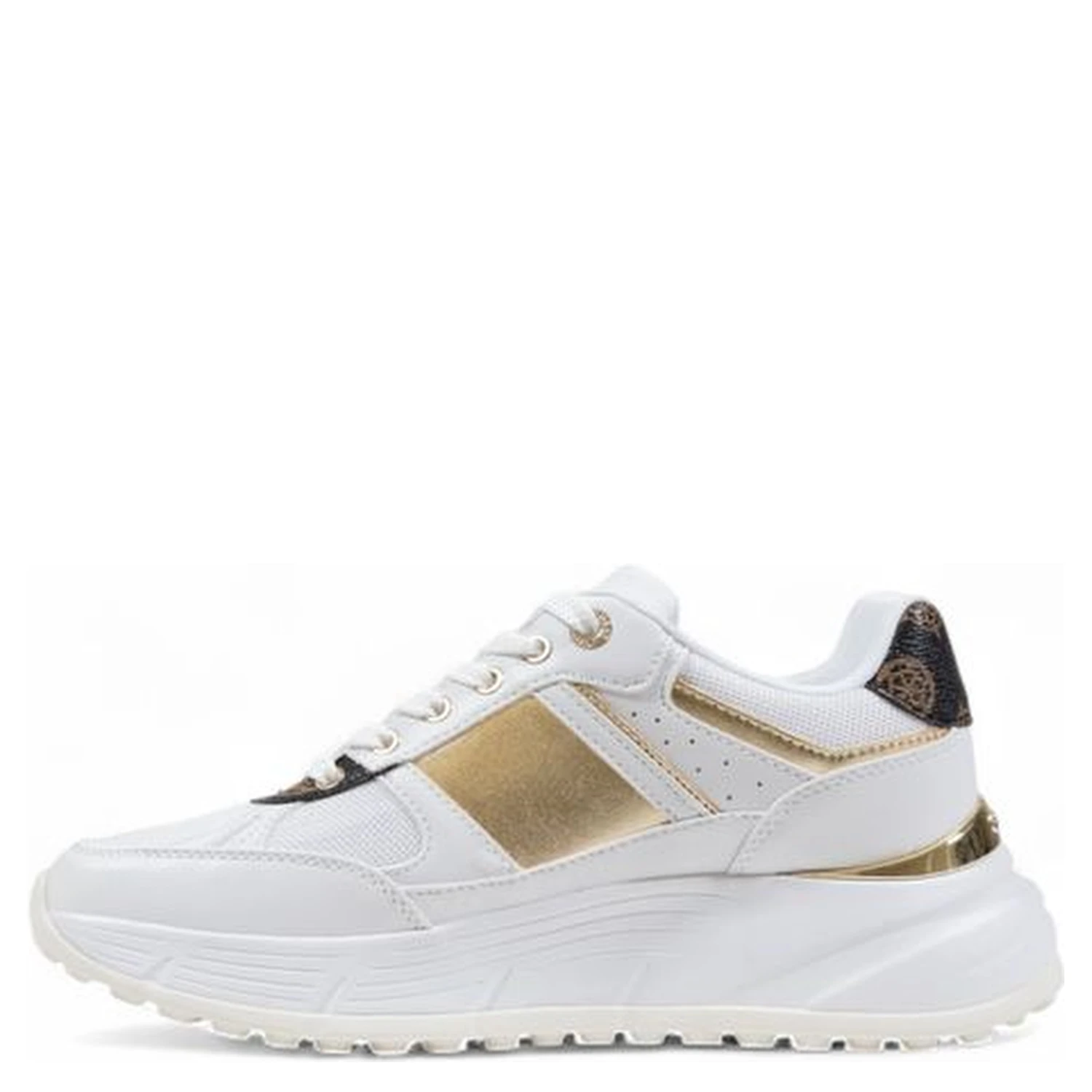 White Polyethylene Chunky Sneakers