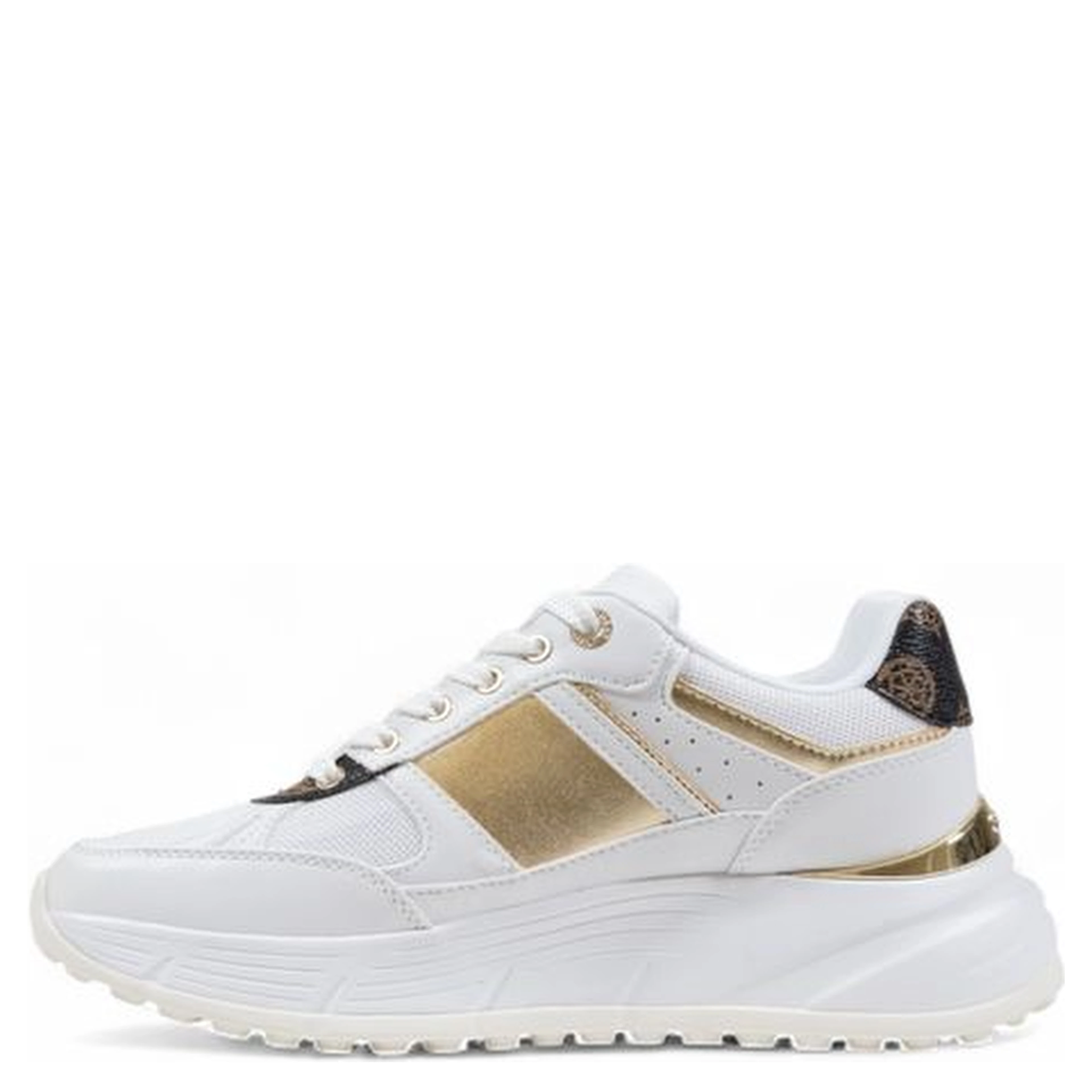 White Polyethylene Chunky Sneakers