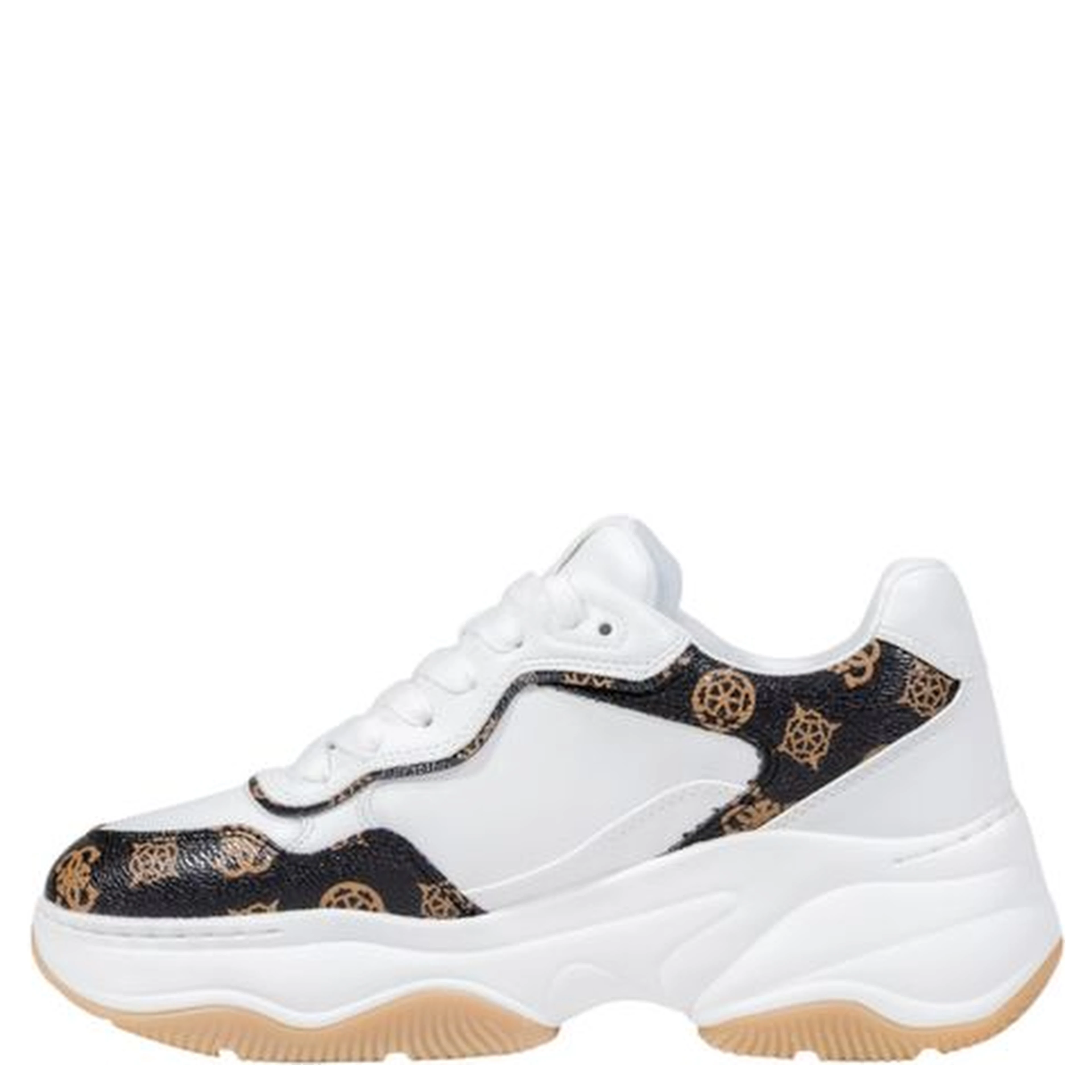 White Polyethylene Chunky Sneakers
